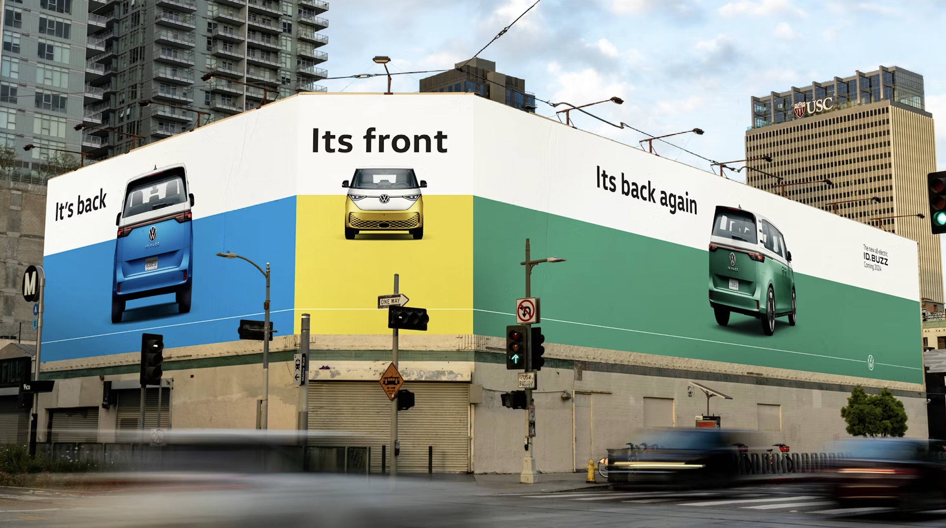 Volkswagen's billboard of the new VW bus