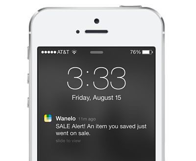 wanelo push notification